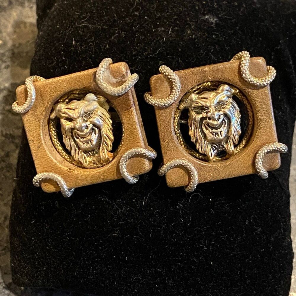 SWANK Devil Gargoyle Cufflinks Vintage